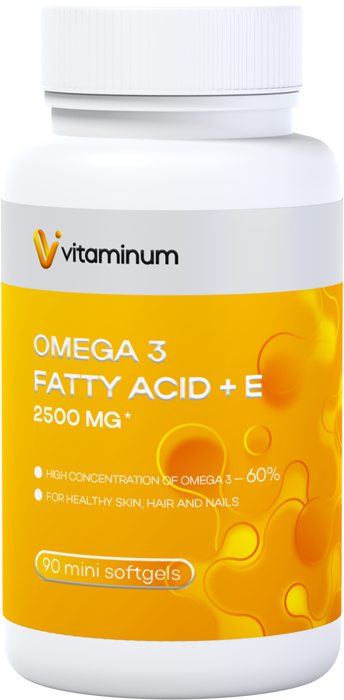 Vitaminum ОМЕГА 3 60% + витамин Е (2500 MG*) 90 капсул 700 мг   в Реже